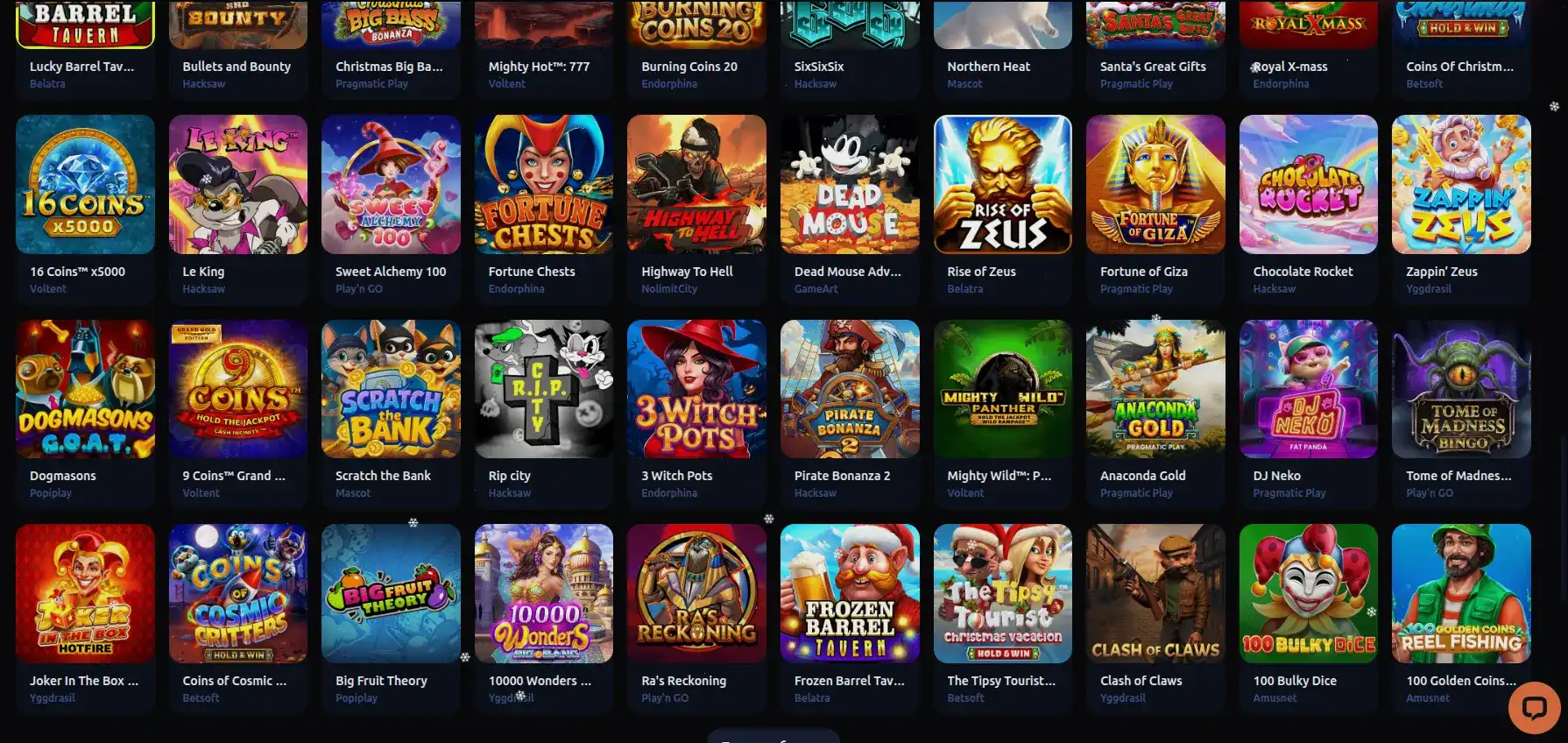 Мобильный интерфейс казино Бриликс с бонусными предложениями